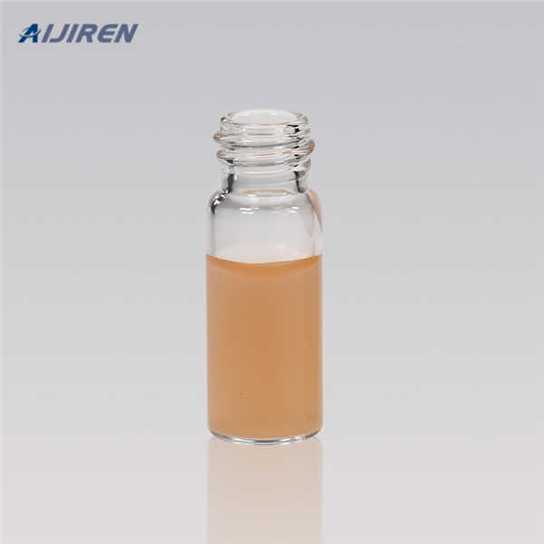 analytical red screw top lid HPLC glass vials